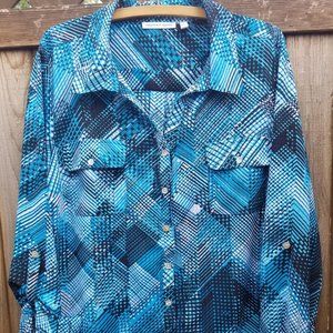 Notations, Women's Size XL, button up blouse